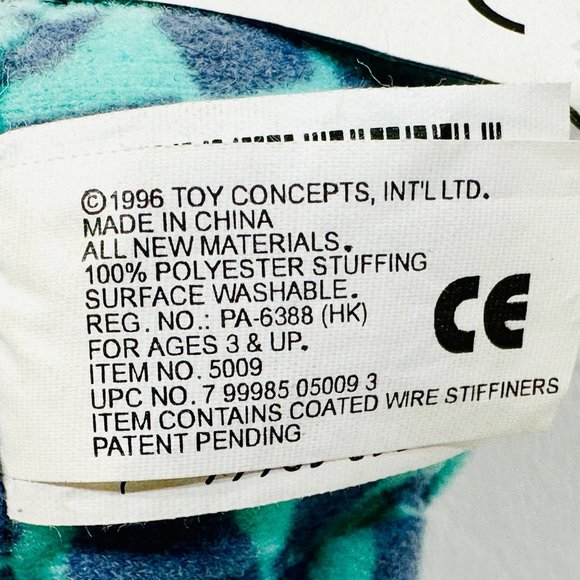 Vintage 1996 Toy Concepts Bend & Pose Stuffed Octopus Toy - NWT - Picture 9 of 9